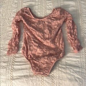 Pink Ruched Bodysuit One Piece